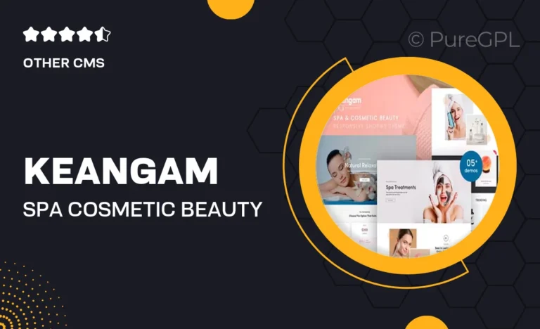 keangam spa cosmetic beauty shopify theme