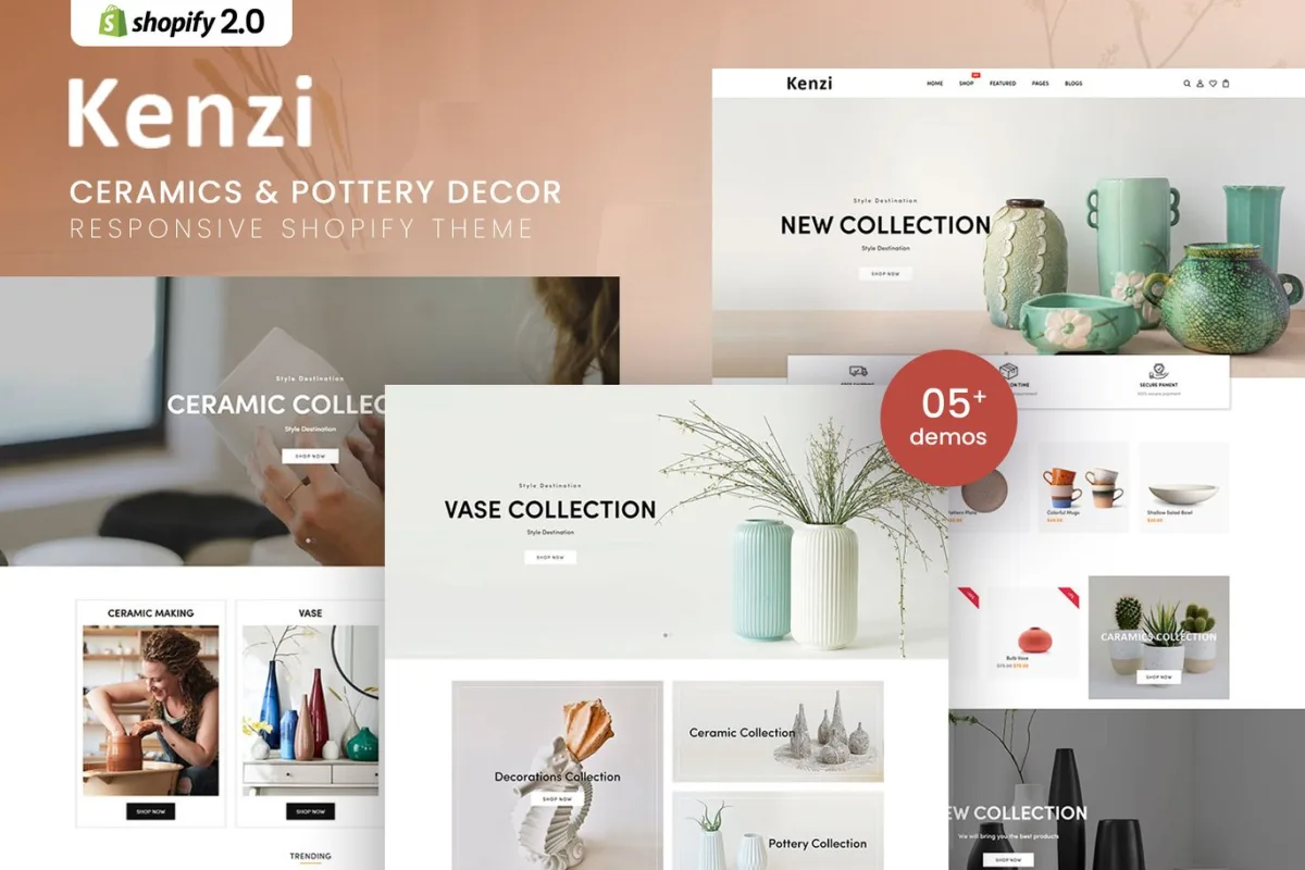 Kenzi – Ceramics & Pottery Decor Shopify Theme