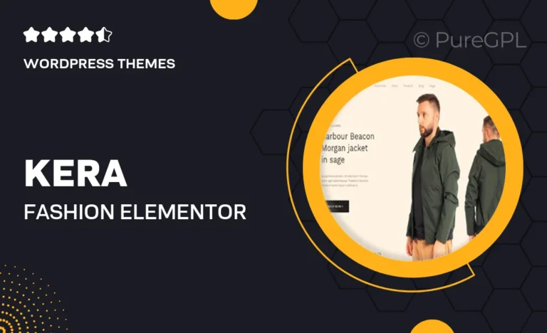 kera fashion elementor woocommerce theme