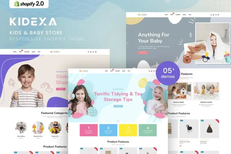 kidexa kids baby store shopify theme 1