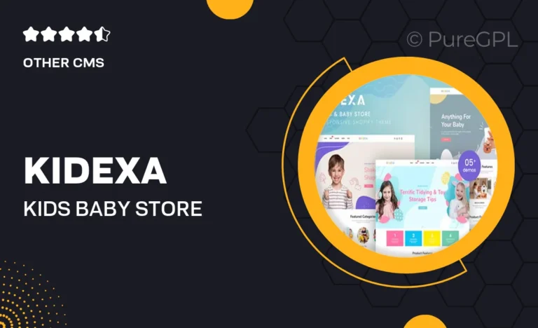 kidexa kids baby store shopify theme