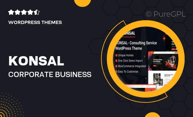 konsal corporate business consulting wordpress theme