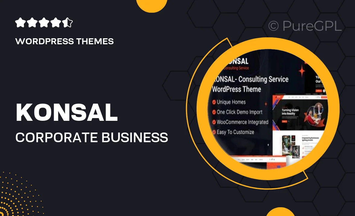 Konsal – Corporate Business & Consulting WordPress Theme