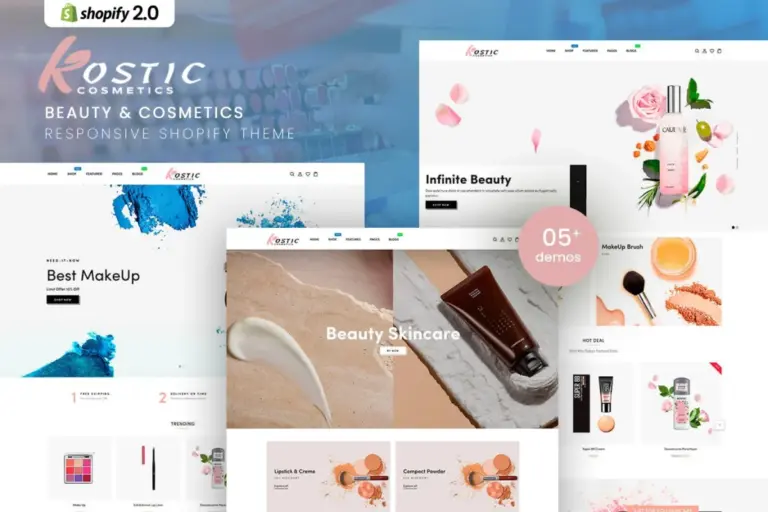 kostic beauty cosmetics shopify theme 1