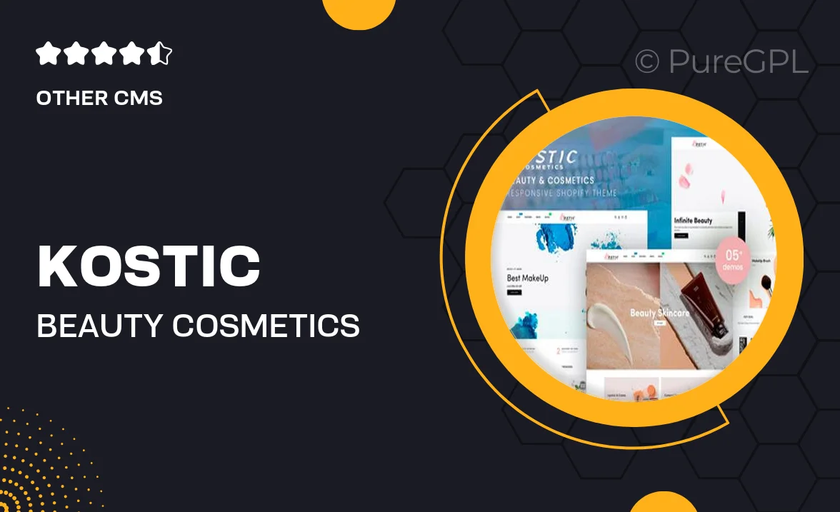 Kostic – Beauty & Cosmetics Shopify Theme