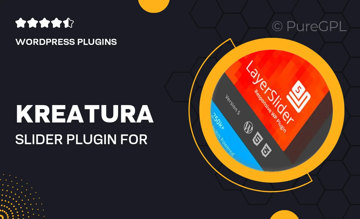 Kreatura Slider Plugin for WordPress – LayerSlider