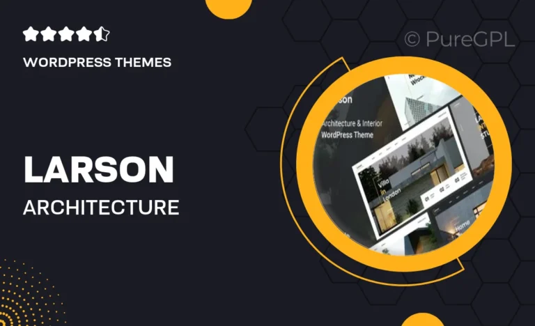 larson architecture wordpress theme