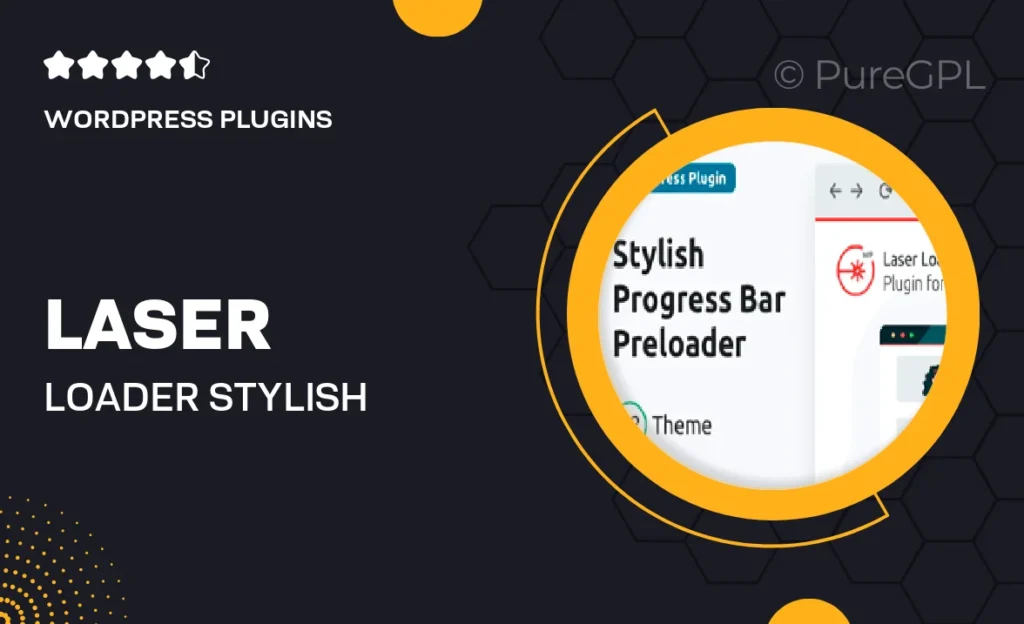 Laser Loader — Stylish Progress Bar Preloader