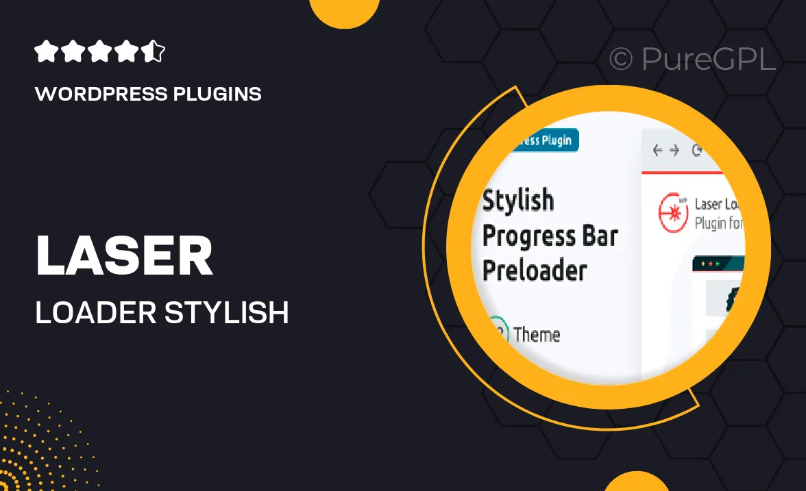 Laser Loader — Stylish Progress Bar Preloader