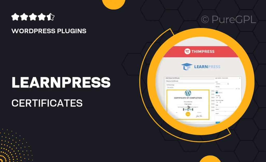 LearnPress – Certificates 30 LearnPress – Certificates
