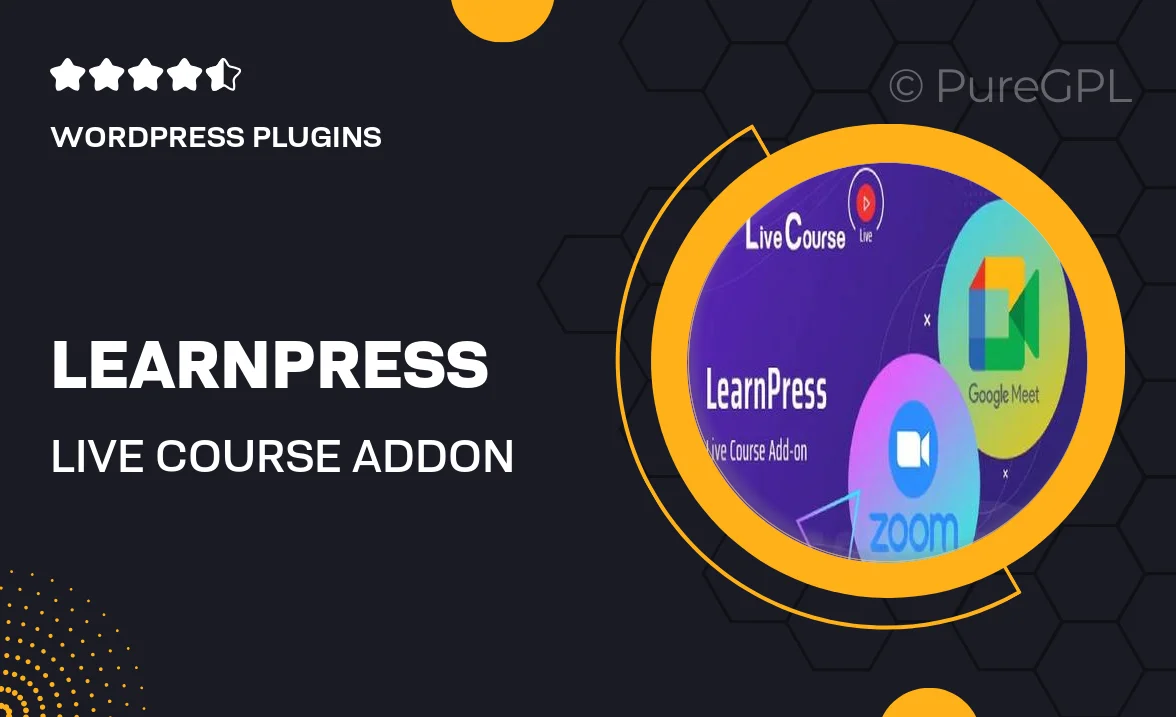 LearnPress – Live Course Add-on