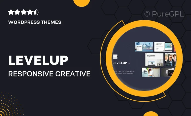 levelup responsive creative multipurpose wordpress theme