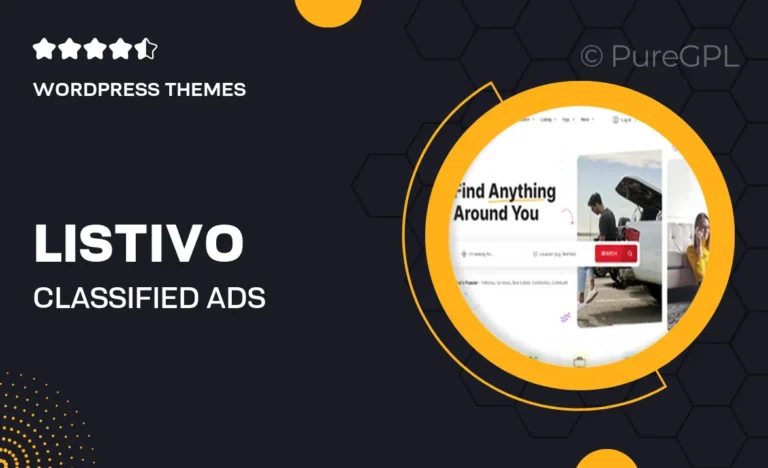 listivo classified ads directory listing wordpress theme