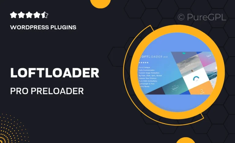 loftloader pro preloader plugin for wordpress