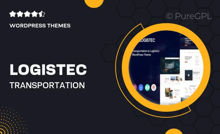 logistec transportation logistics wordpress theme