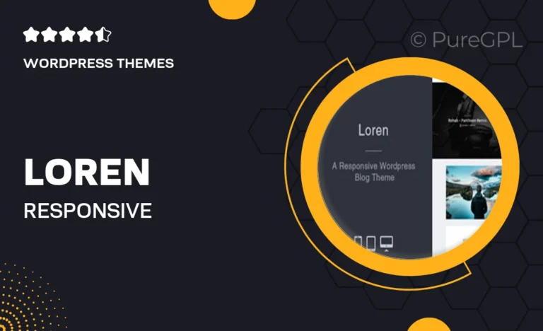 loren responsive wordpress blog theme