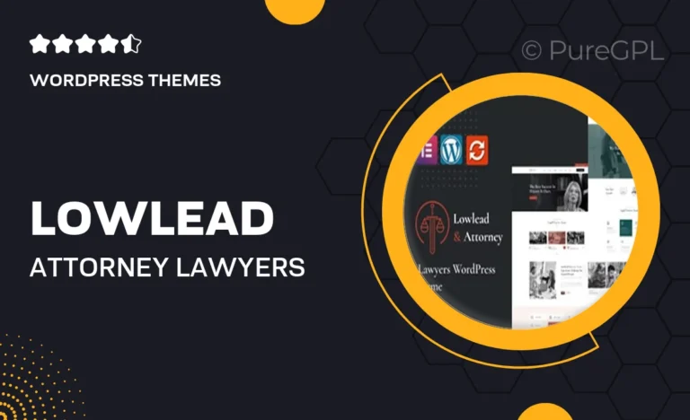 lowlead attorney lawyers wordpress theme