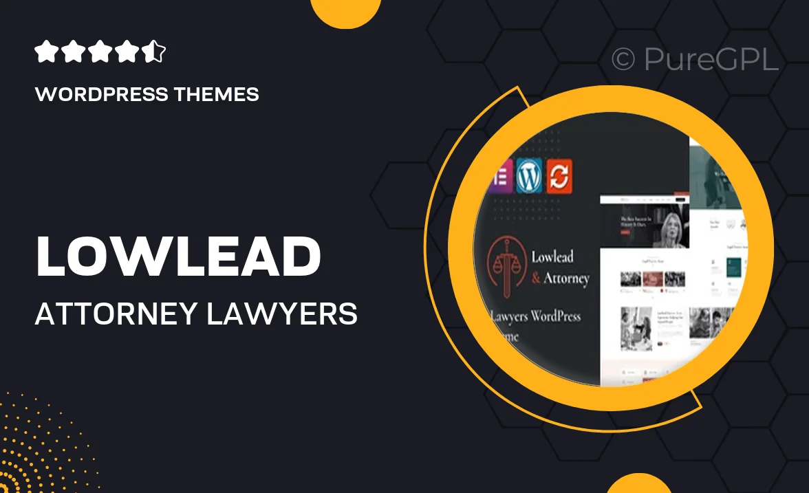 Lowlead – Attorney & Lawyers WordPress Theme