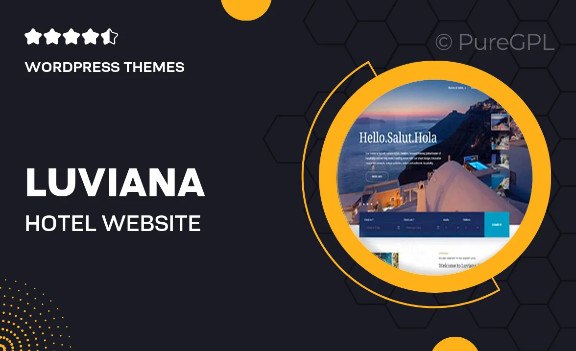 Luviana – Hotel Website Template for a Stunning Online Presence
