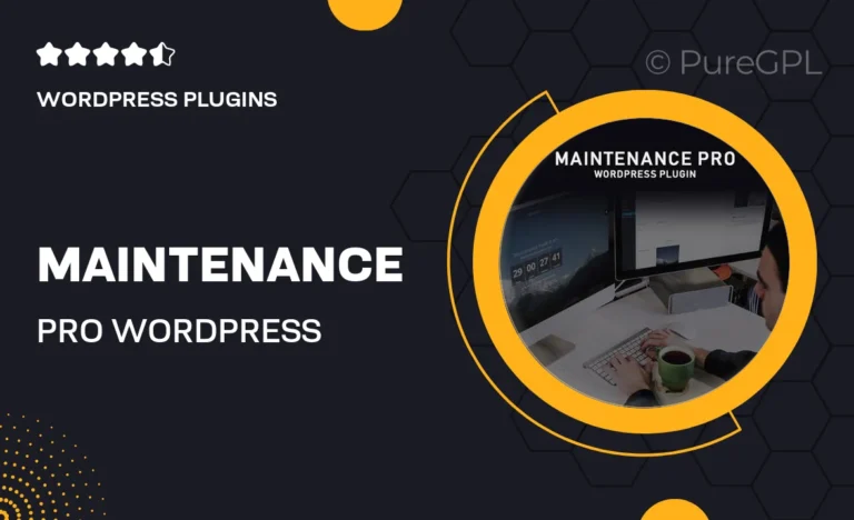 maintenance pro wordpress plugin