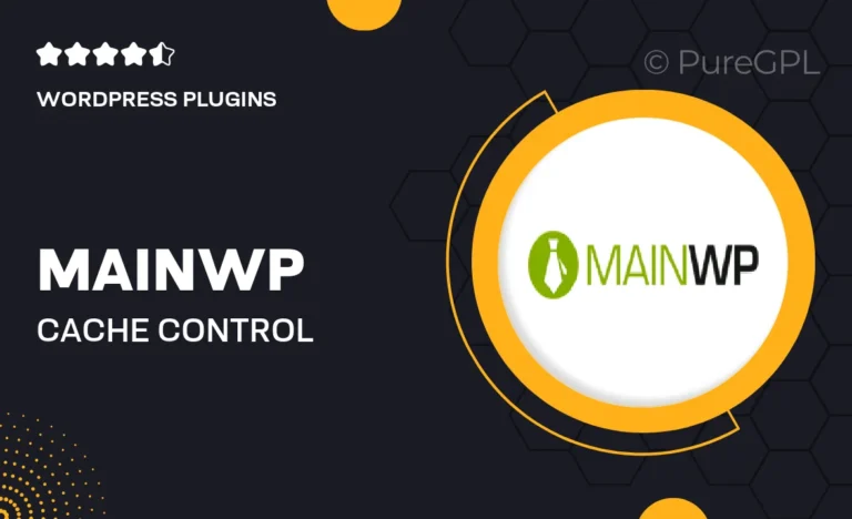 mainwp cache control extension