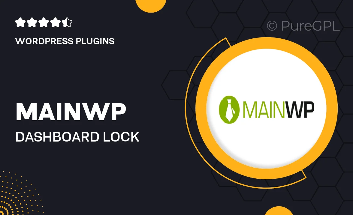 Mainwp | Dashboard Lock
