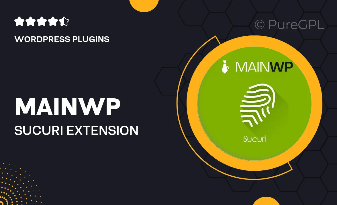 MainWP Sucuri Extension