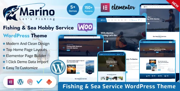 marino fishing sea hobby wordpress theme 1