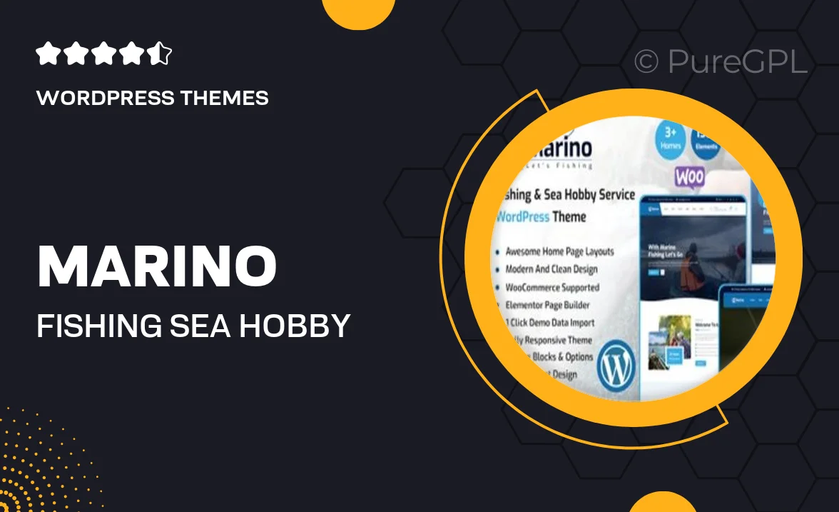 Marino – Fishing & Sea Hobby WordPress Theme