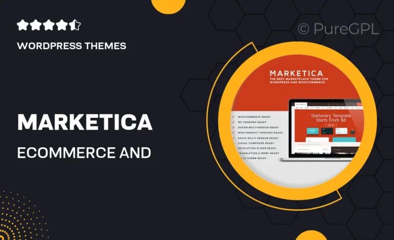 marketica ecommerce and marketplace woocommerce wordpress theme