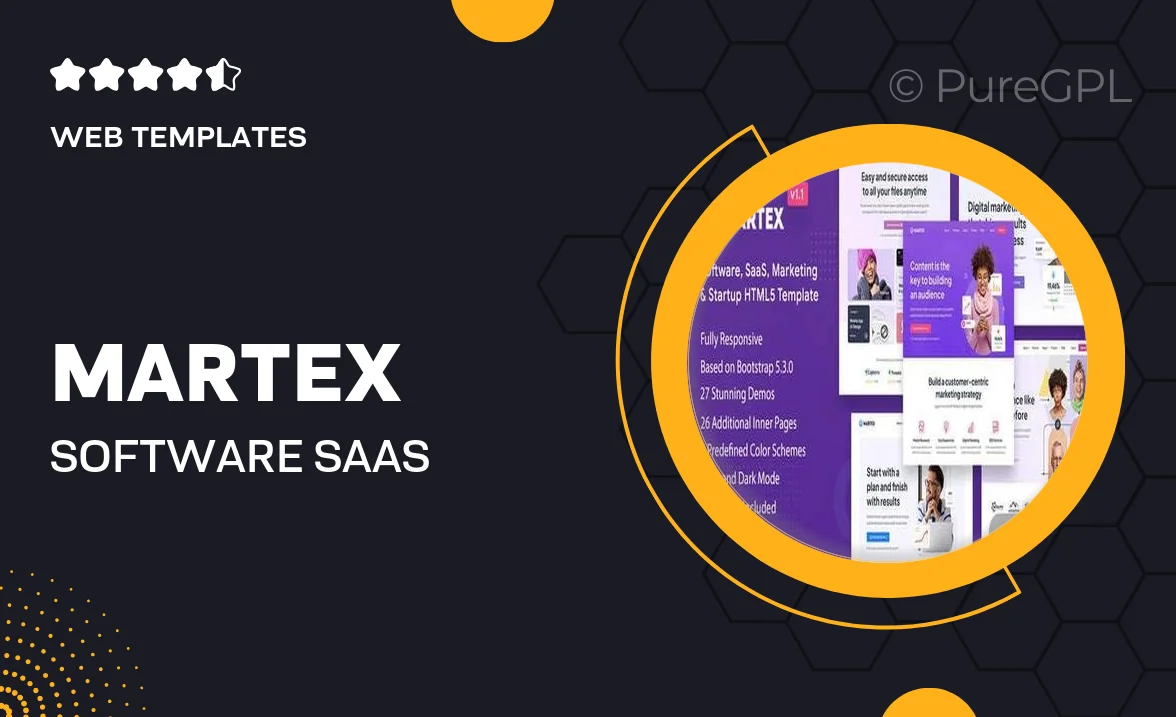 Martex – Software, SaaS & Startup HTML5 Template