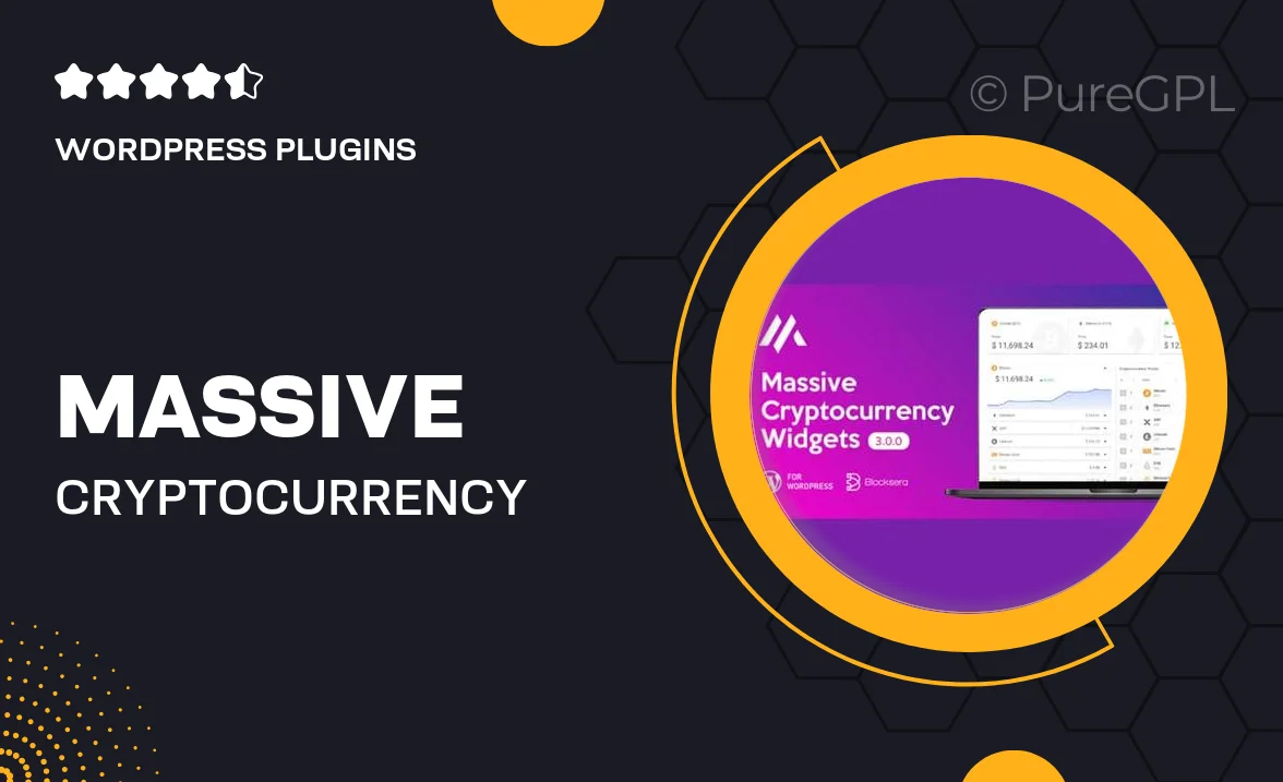 Massive Cryptocurrency Widgets | Crypto Plugin