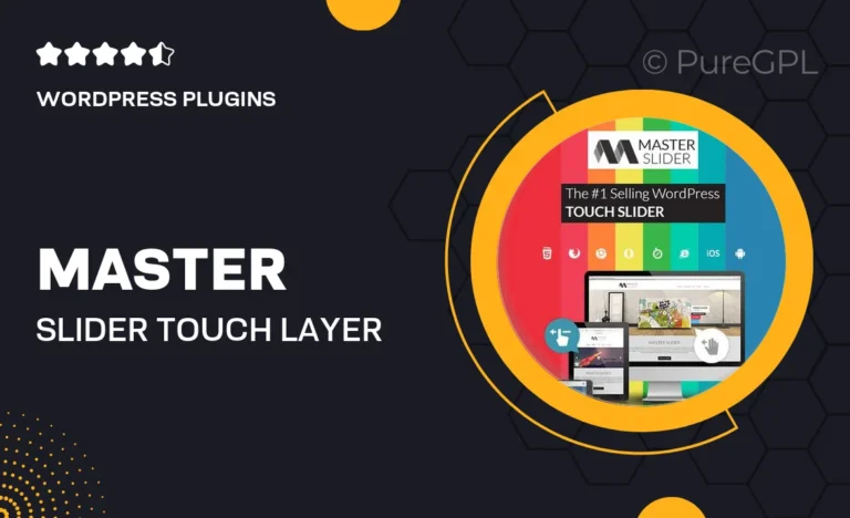 master slider touch layer slider wordpress plugin