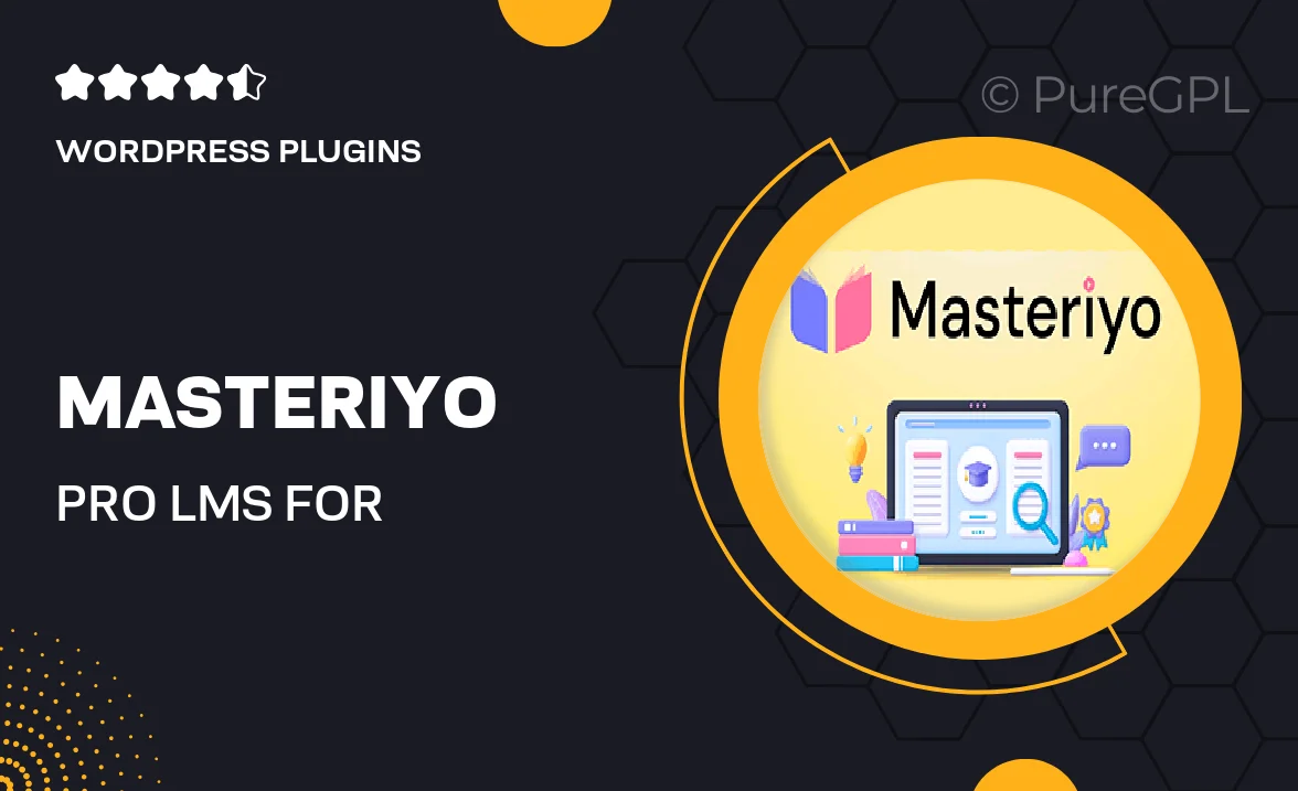 Masteriyo PRO – LMS for WordPress – Create & Sell Online Courses