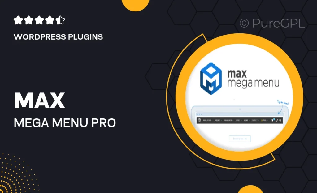 Max Mega Menu Pro