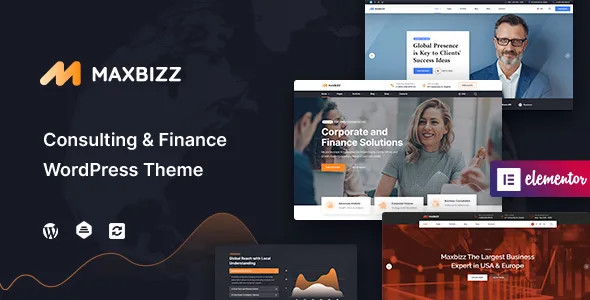 maxbizz consulting financial elementor wordpress theme 1