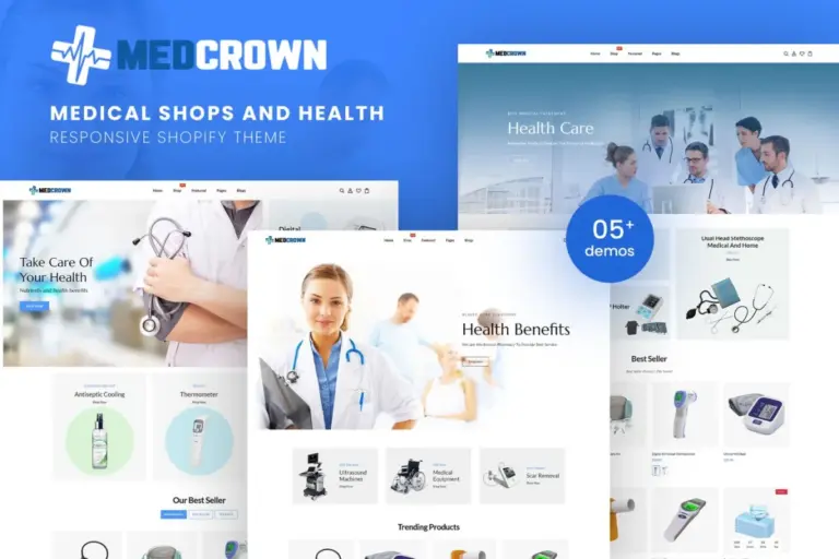 medcrown medical responsive shopify theme 1