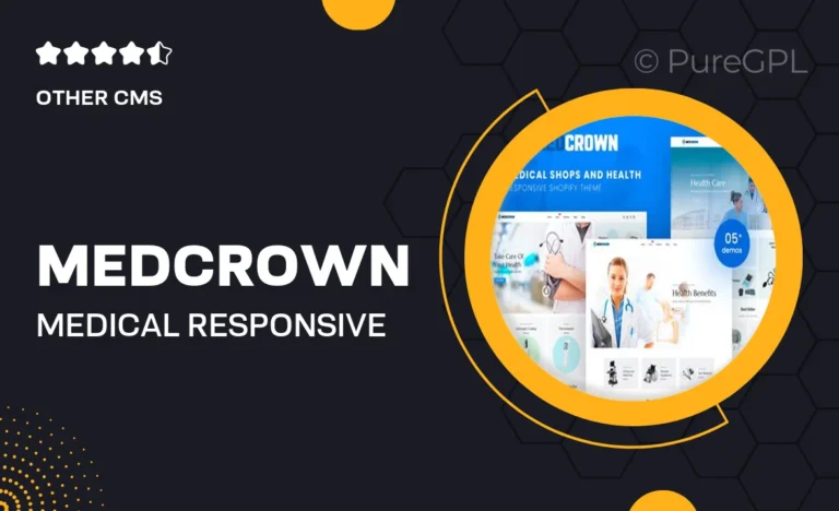 medcrown medical responsive shopify theme