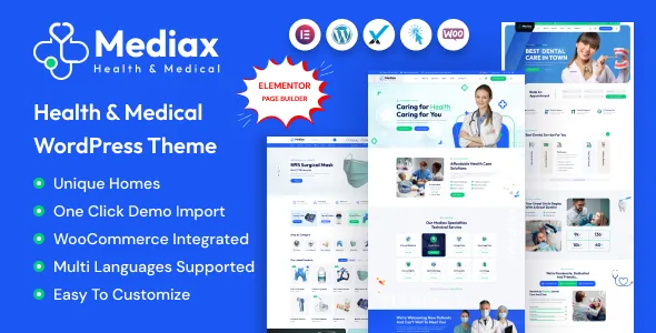mediax health medical wordpress theme 1