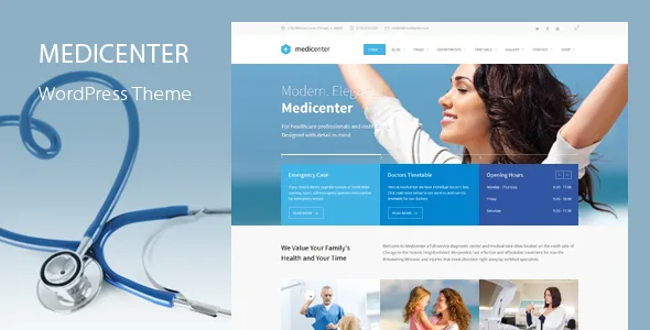 medicenter health medical clinic wordpress theme 1