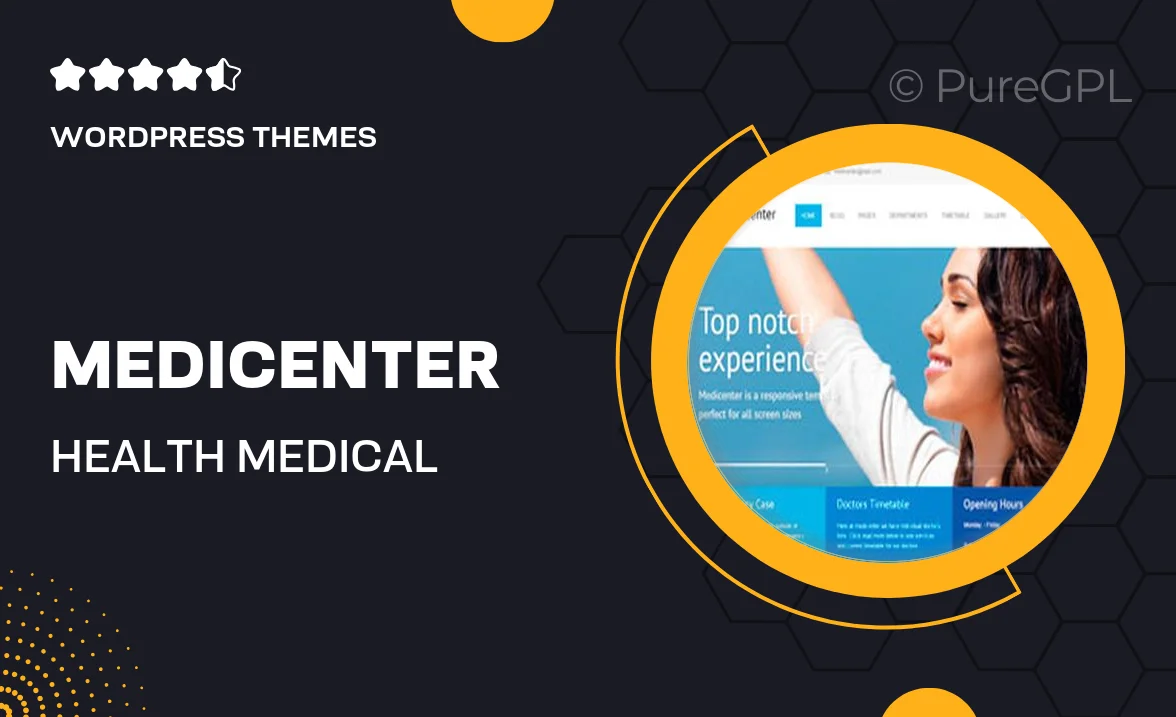 MediCenter – Health Medical Clinic WordPress Theme