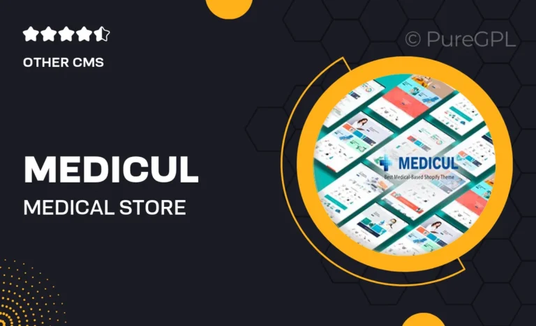 medicul medical store pharmacy shopify theme