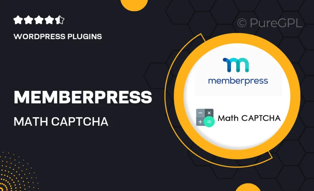 MemberPress Math CAPTCHA 5 MemberPress Math CAPTCHA