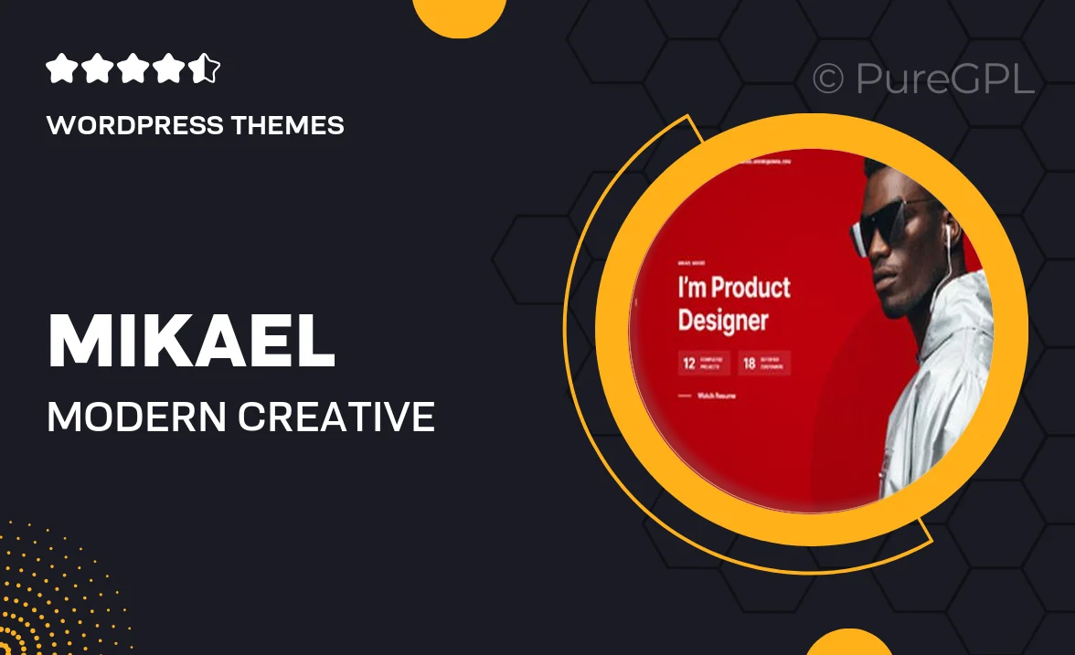 Mikael – Modern & Creative CV/Resume WordPress Theme