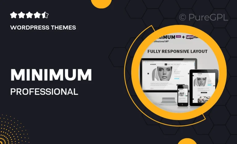 minimum professional wordpress theme