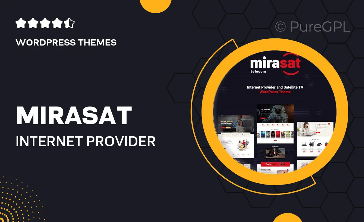 Mirasat – Internet Provider and Satellite TV WordPress Theme