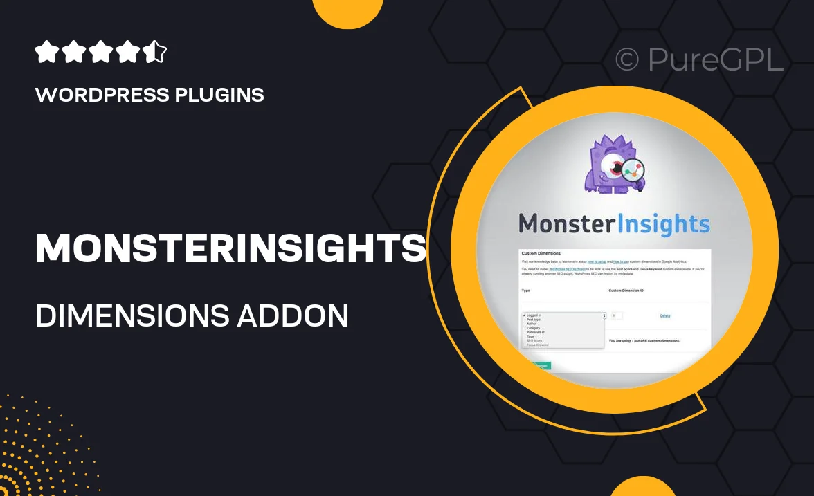 MonsterInsights – Dimensions Addon