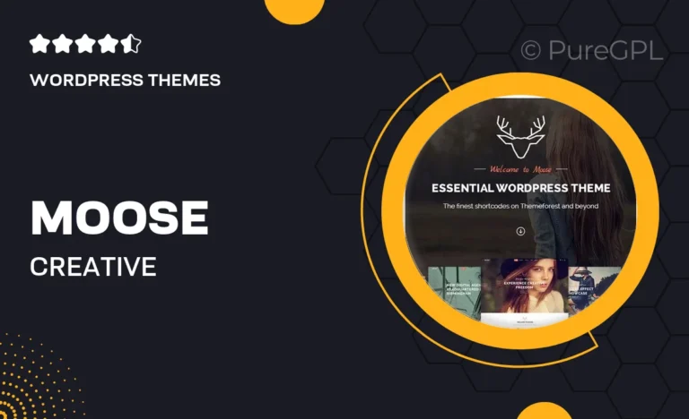 moose creative multipurpose theme