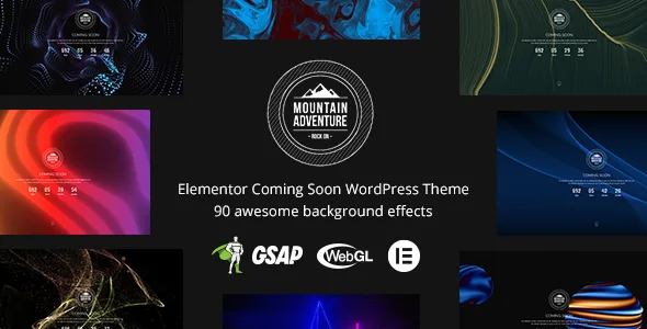 mountain elementor coming soon wordpress theme 1