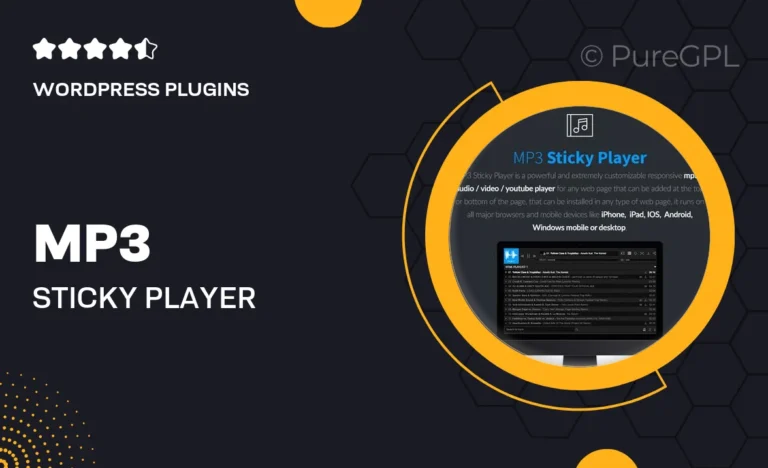 mp3 sticky player wordpress plugin